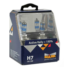 Лампа галоген H7 55W "Маяк" Active Cristal + 130%