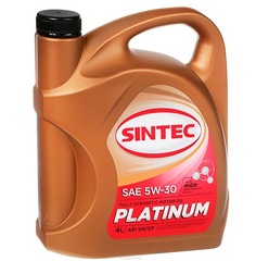Масло моторное SINTEC PLATINUM 5W-30 SN/CF синт. (4 л.)