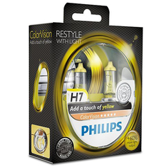 Лампа галоген H7 55W "PHILIPS" Color Vision BLUE +60% (2iшт.)