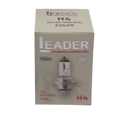 Лампа галоген H4 60/55W "AUTOSVET" Leader