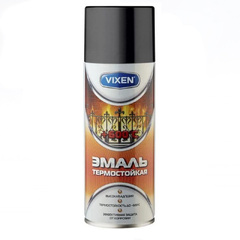 Эмаль аэрозоль "VIXEN" черный термостойкая 520мл. 