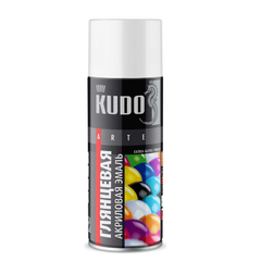 Эмаль аэрозоль "KUDO" Белая  (520 мл)