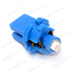 Лампа светодиодная T5 1SMD BLUE  "МАЯК" с патроном