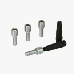 Болт колеса М12*1,5*28 (хром) Вектор внутр. D-20мм с секретом 2 ключа