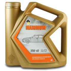 Масло моторное Rosneft Maximum 5w-40 SG/CD п/синтетика (4л.)