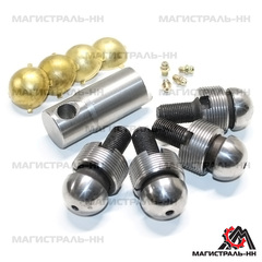 Шкворень (Спайсер) (4 шт. шкворни, втулки, вкладыши + ключ) 4 уса Лари