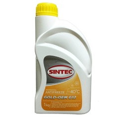 Антифриз SINTEC GOLD G12 желтый (1 кг.)