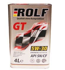Масло моторное ROLF GT 5W-30 SN/CF  синтетика (4 л.)