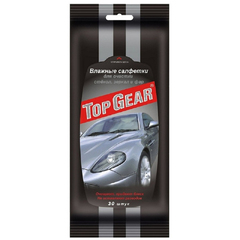 Салфетки "TOP GEAR" влажные для стекол и зеркал