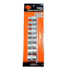 Набор головок TORX "Сервис Ключ"  (9 пр.) 1/2 (E10-E24)