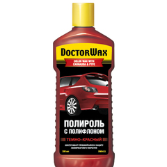 Полироль кузова "DoctorWax" с полифлоном (темно-красный, 300мл.) 