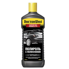 Полироль кузова "DoctorWax" с полифлоном (черный, 300мл.) 