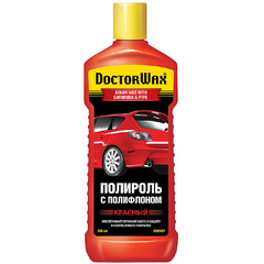 Полироль кузова "DoctorWax" с полифлоном (красная, 300мл.) 
