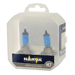 Лампа галоген H7 55W "NARVA" Range Power White (2шт.)