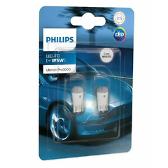 Лампа светодиодная T10 12V 1SMD "PHILIPS" Ultinon Pro3000 (2 шт.)