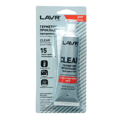 Герметик "LAVR" прозрачный (70 гр) высокотем. 