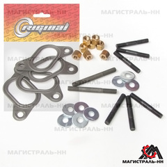 РК выпускного коллектора дв.406 (шпил.,гайки,шайбы,прокладки) Riginal