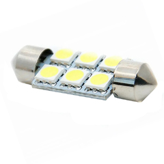 Лампа светодиодная T11x36 12V 6SMD WHITE "МАЯК"