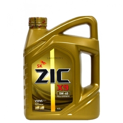 Масло моторное ZIC X9 (диз.-бензин) SAE 5w-40 (4л.) синт.