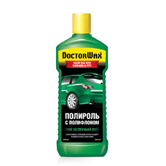 Полироль кузова "DoctorWax" с полифлоном (Зеленая, 300мл.) 