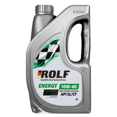 Масло моторное ROLF Energy 10W-40 API SL/CF п/синтетика (4л.) Пластик
