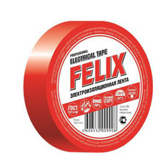 Изолента "FELIX" красная 